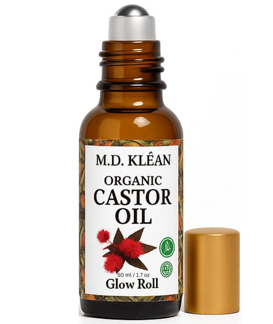 Castor Oil Glass Glow Roller Ball 50ml